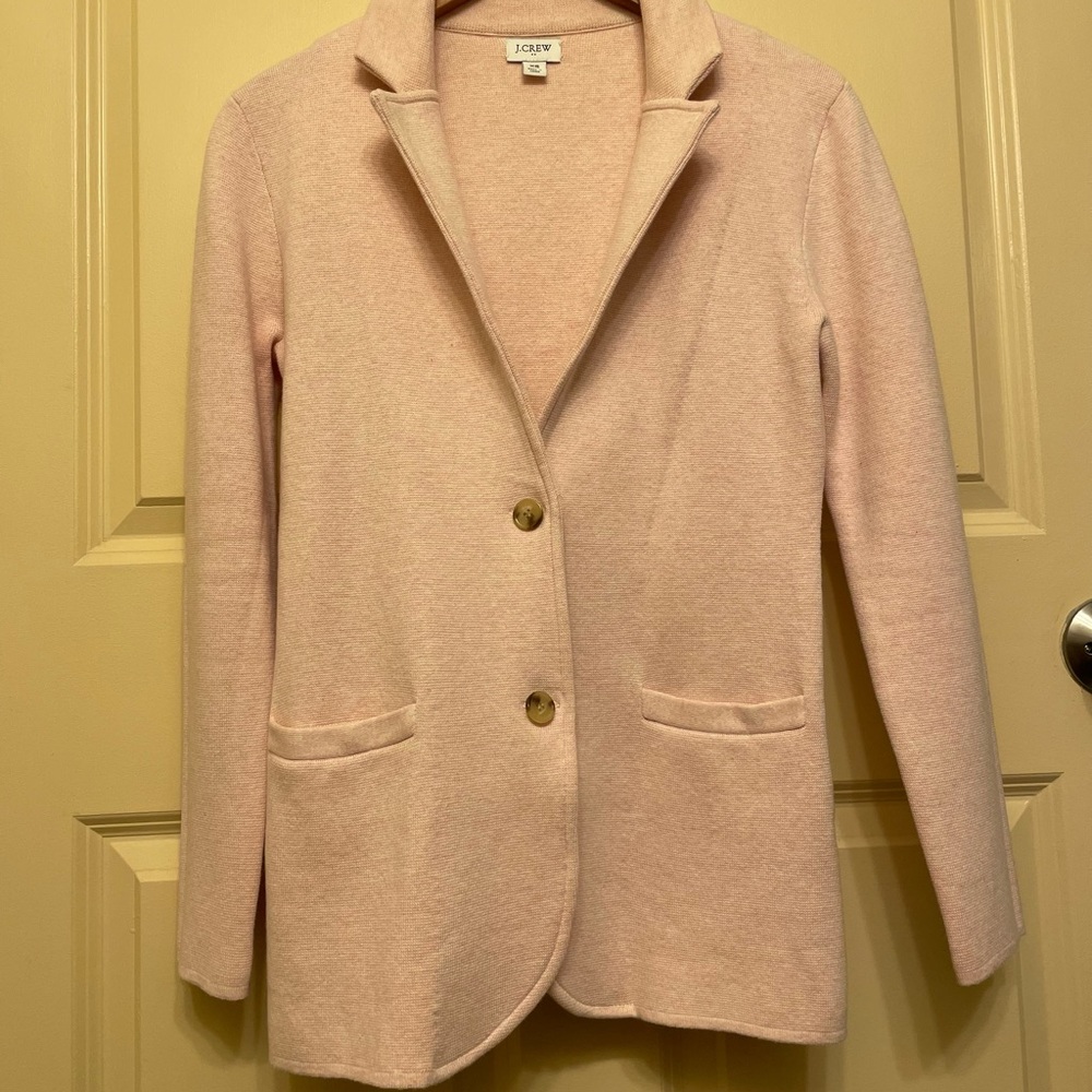 J. Crew Women’s Pink Sweater Blazer - XS - Like New